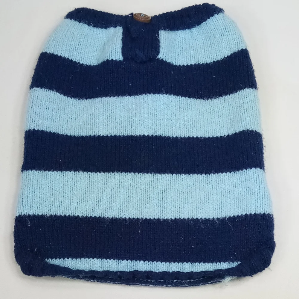 Navy Light Blue Dog Sweater Sz Small